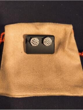 Sterling Silver Nugget Earrings